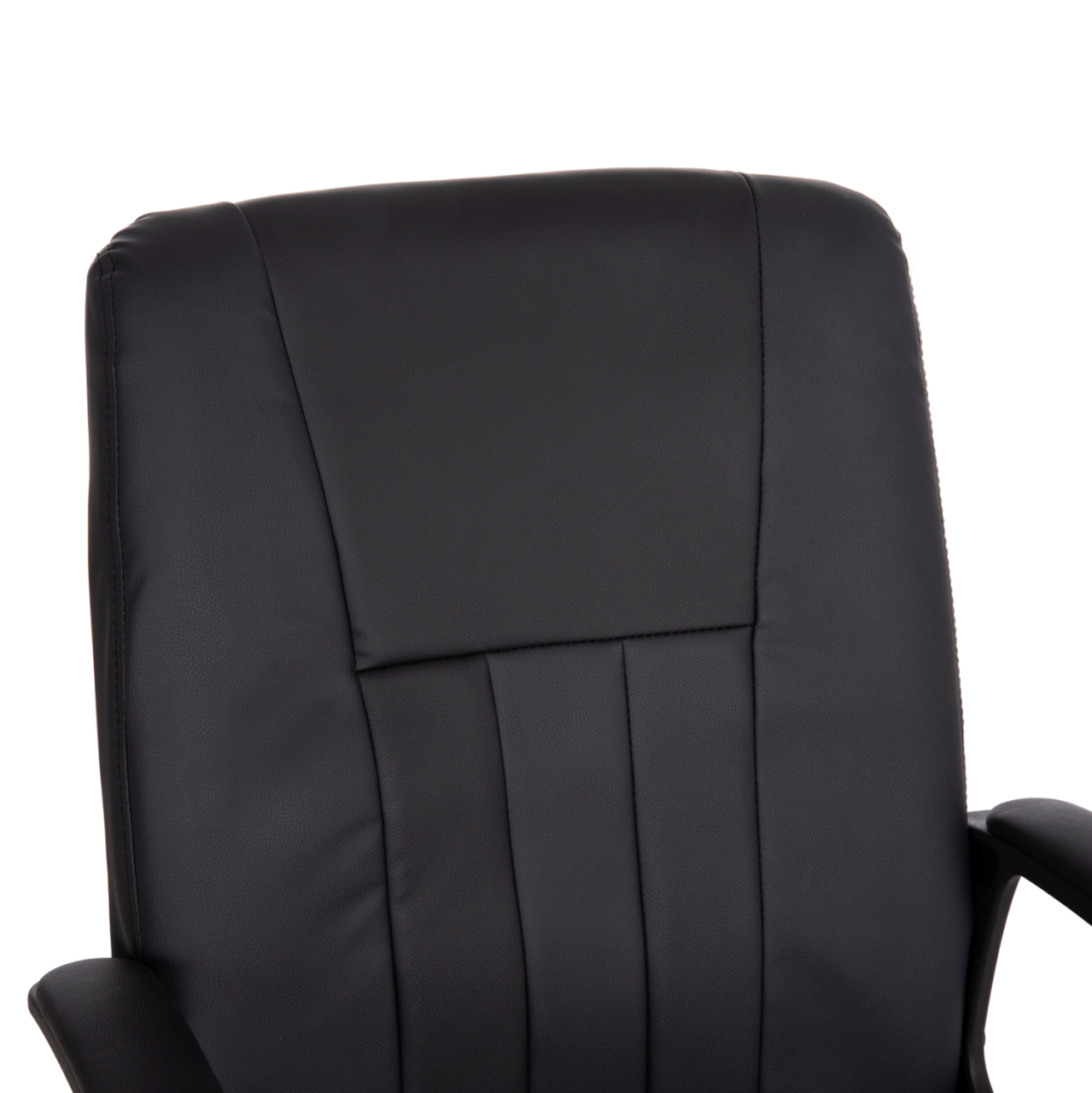 OFFICE CHAIR NIM HM1200.01 BLACK PVC-BLACK FRAME AND BASE 58x65x100Hcm. [7]