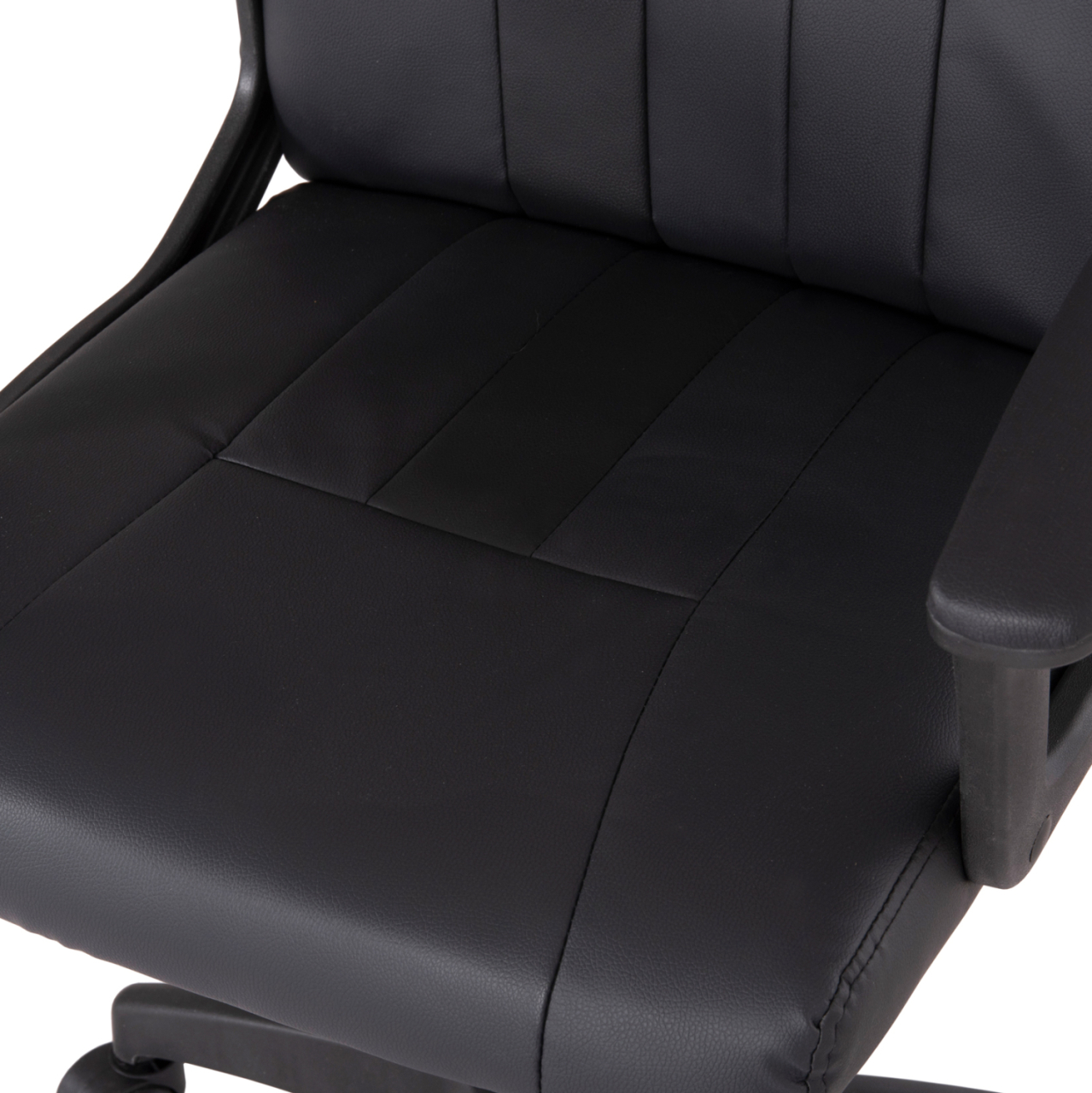 OFFICE CHAIR NIM HM1200.01 BLACK PVC-BLACK FRAME AND BASE 58x65x100Hcm. [8]