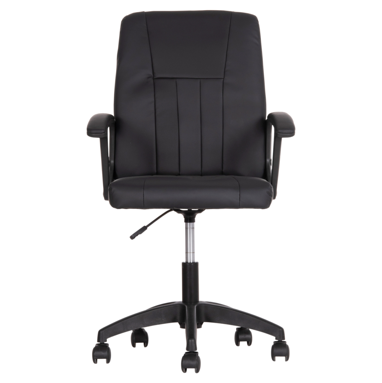 OFFICE CHAIR NIM HM1200.01 BLACK PVC-BLACK FRAME AND BASE 58x65x100Hcm. [3]