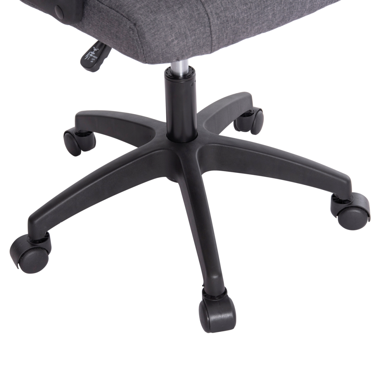 OFFICE CHAIR NIMBLE HM1199.12 GREY FABRIC-BLACK FRAME AND BASE 59x64x122Hcm. [10]