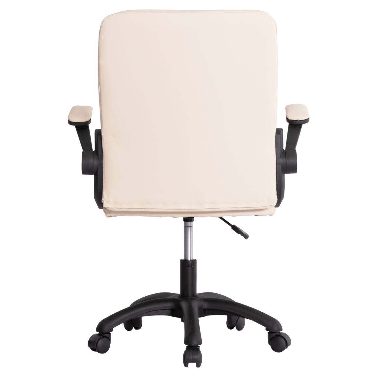OFFICE CHAIR PORTIMA HM1197.04 BEIGE PVC-BLACK FRAME and BASE 66.5x57x97Hcm. [6]
