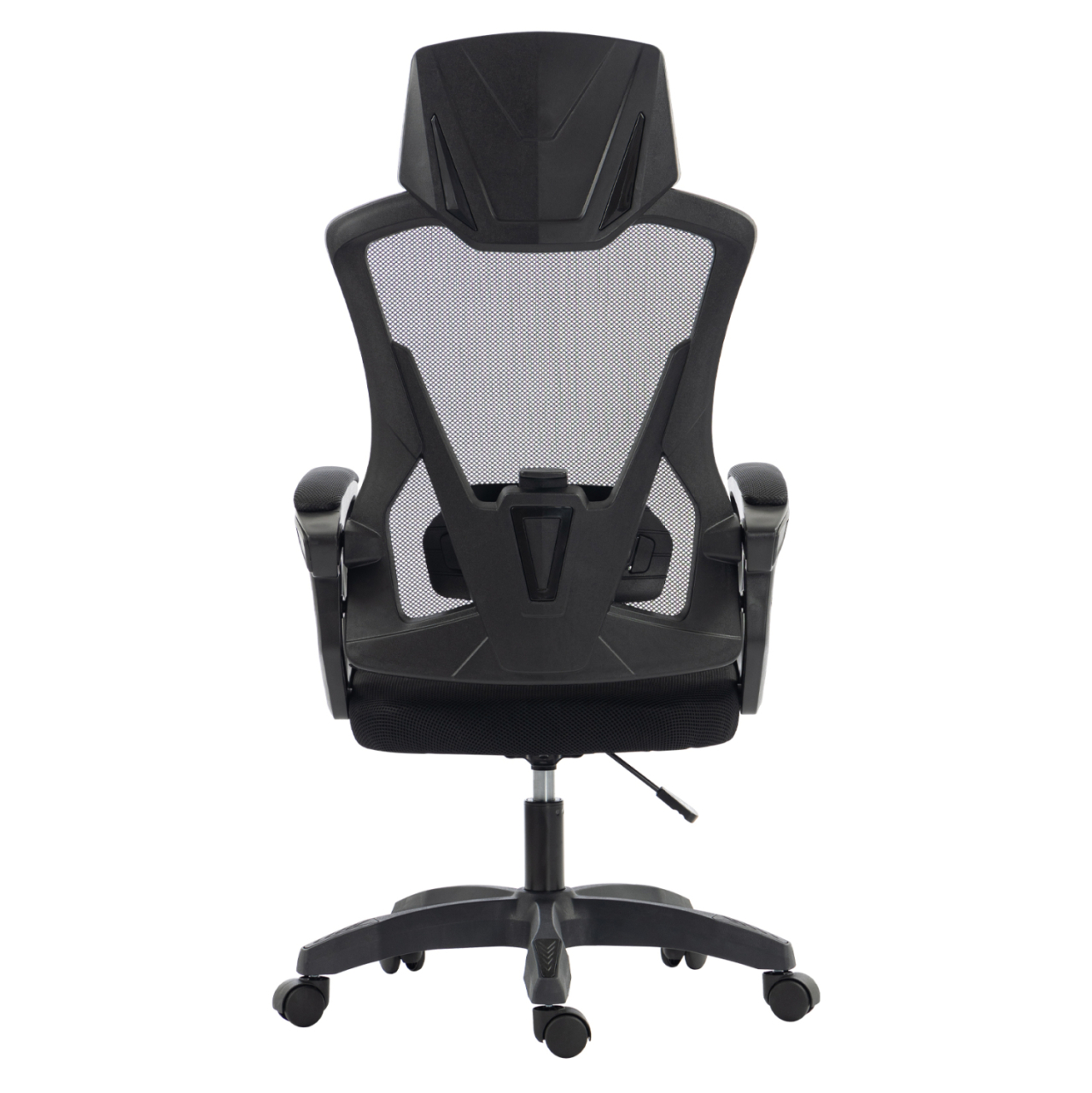 OFFICE CHAIR SALAS HM1223.01 POLYPROPYLENE and MESH IN BLACK 60x60x118-128Hcm. [7]