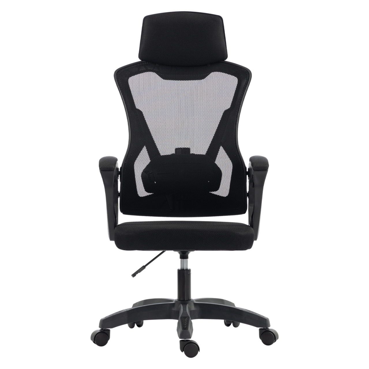 OFFICE CHAIR SALAS HM1223.01 POLYPROPYLENE and MESH IN BLACK 60x60x118-128Hcm. [3]