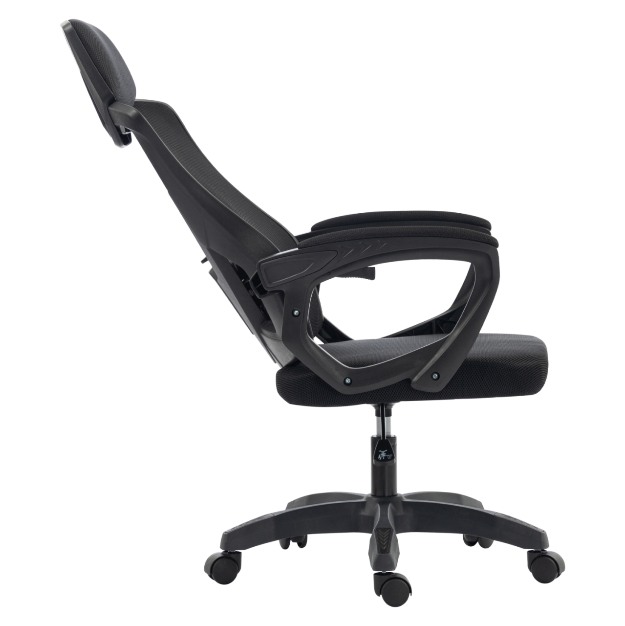 OFFICE CHAIR SALAS HM1223.01 POLYPROPYLENE and MESH IN BLACK 60x60x118-128Hcm. [4]