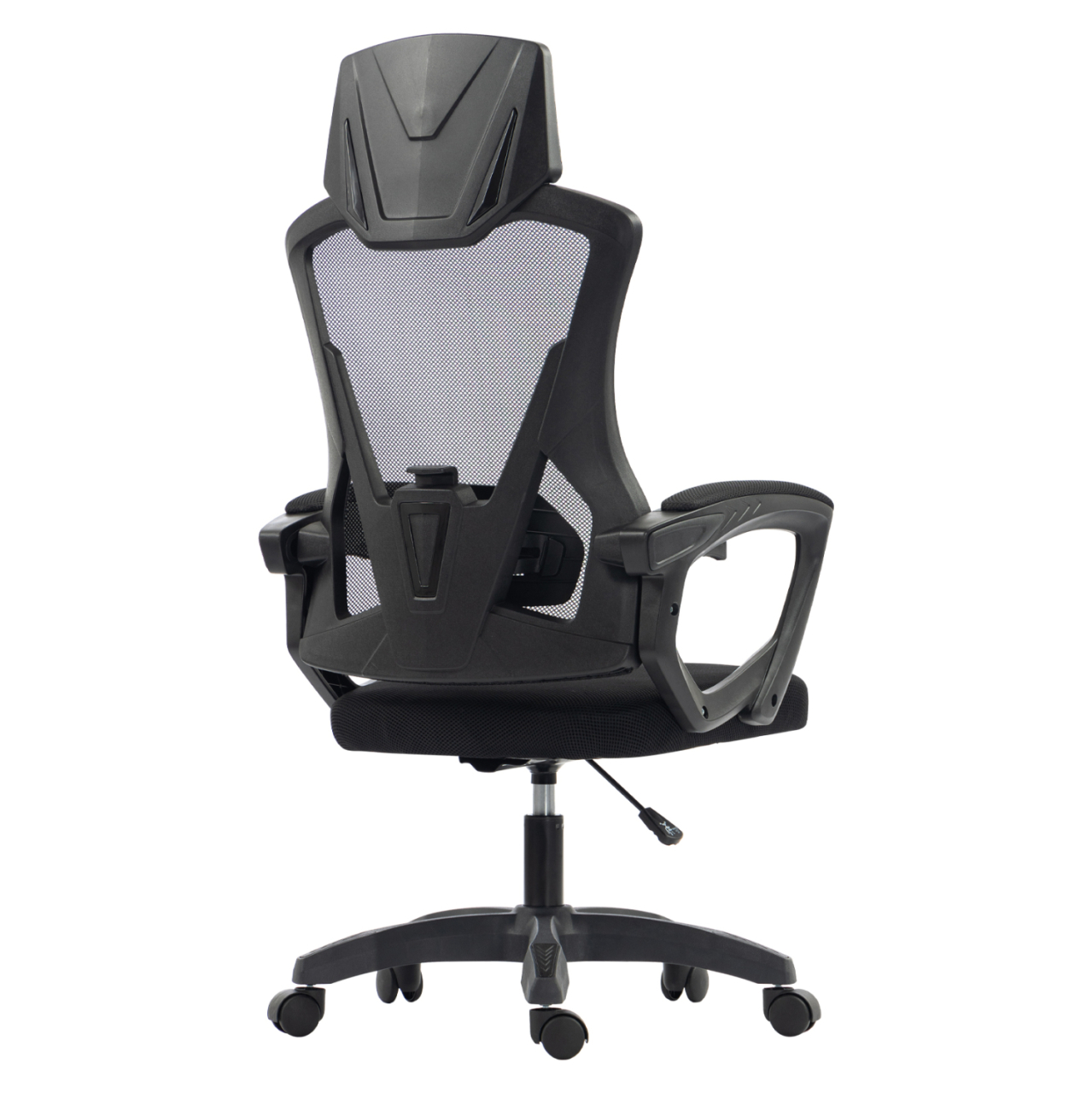 OFFICE CHAIR SALAS HM1223.01 POLYPROPYLENE and MESH IN BLACK 60x60x118-128Hcm. [6]