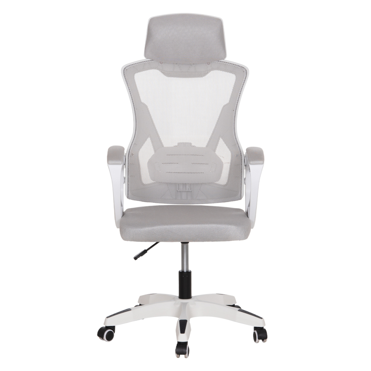 OFFICE CHAIR SALAS HM1223.02 P.P. IN WHITE--MESH FABRIC IN LIGHT GREY 57x71x110-120Hcm. [3]