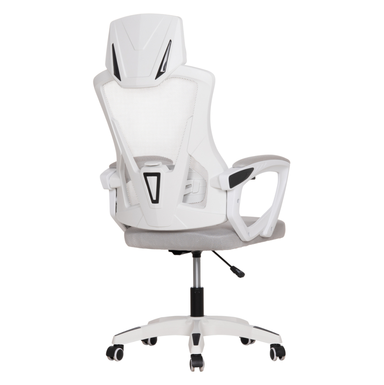 OFFICE CHAIR SALAS HM1223.02 P.P. IN WHITE--MESH FABRIC IN LIGHT GREY 57x71x110-120Hcm. [5]