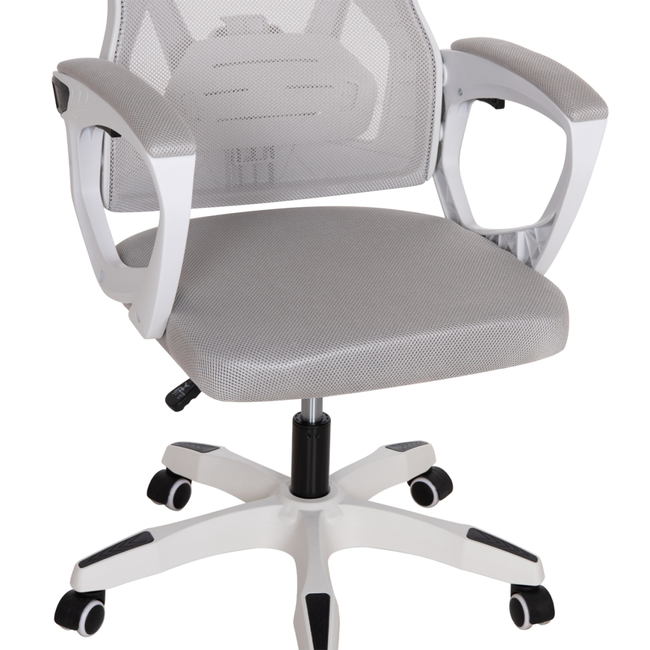 OFFICE CHAIR SALAS HM1223.02 P.P. IN WHITE--MESH FABRIC IN LIGHT GREY 57x71x110-120Hcm. [8]