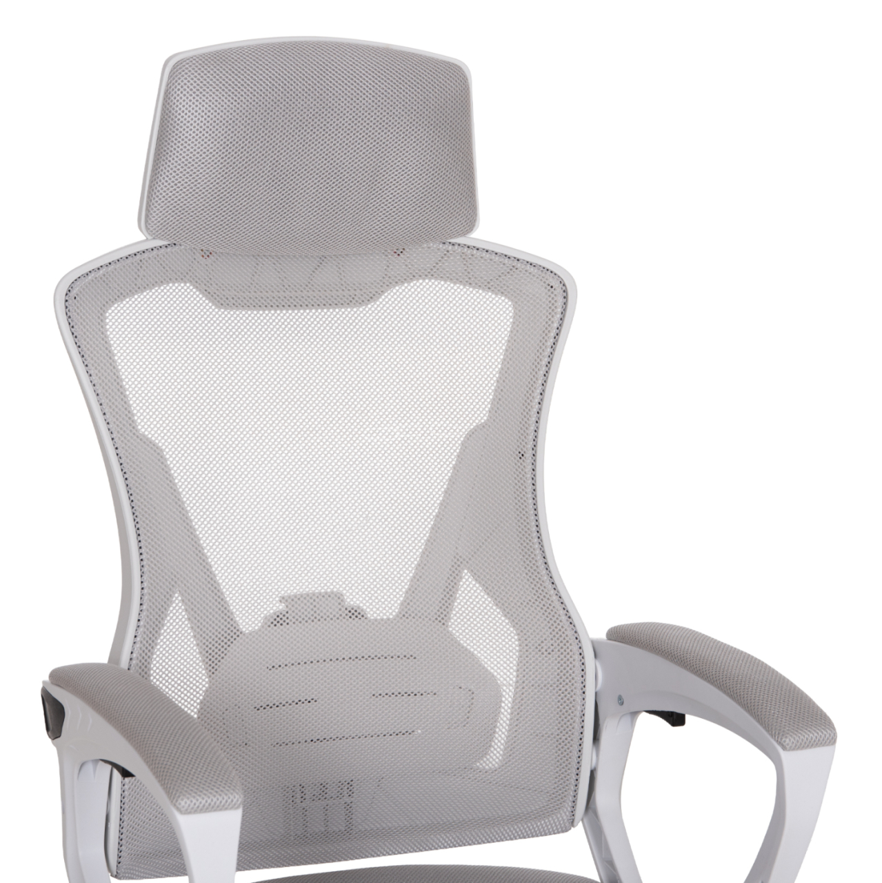 OFFICE CHAIR SALAS HM1223.02 P.P. IN WHITE--MESH FABRIC IN LIGHT GREY 57x71x110-120Hcm. [7]