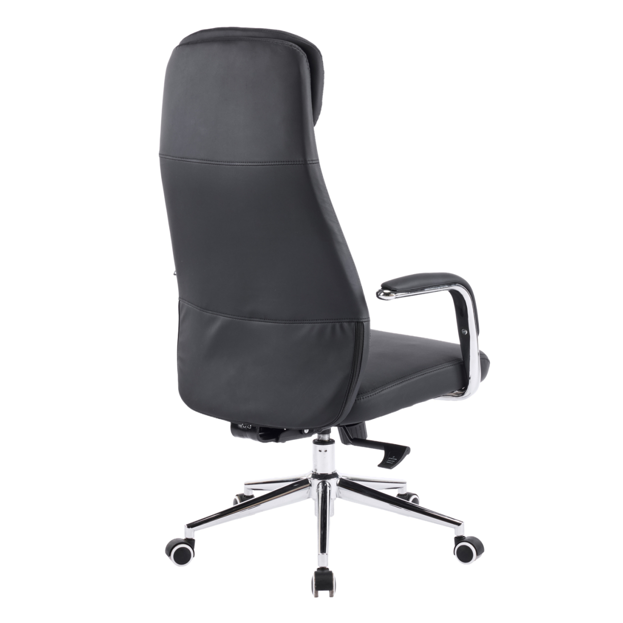 OFFICE CHAIR SONTY HM18354.01 BLACK PU LEATHER--CHROMED BASE 64x68x125Hcm. [5]