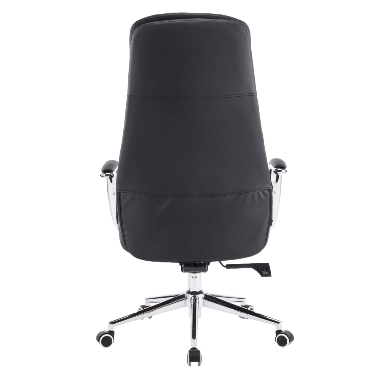 OFFICE CHAIR SONTY HM18354.01 BLACK PU LEATHER--CHROMED BASE 64x68x125Hcm. [6]