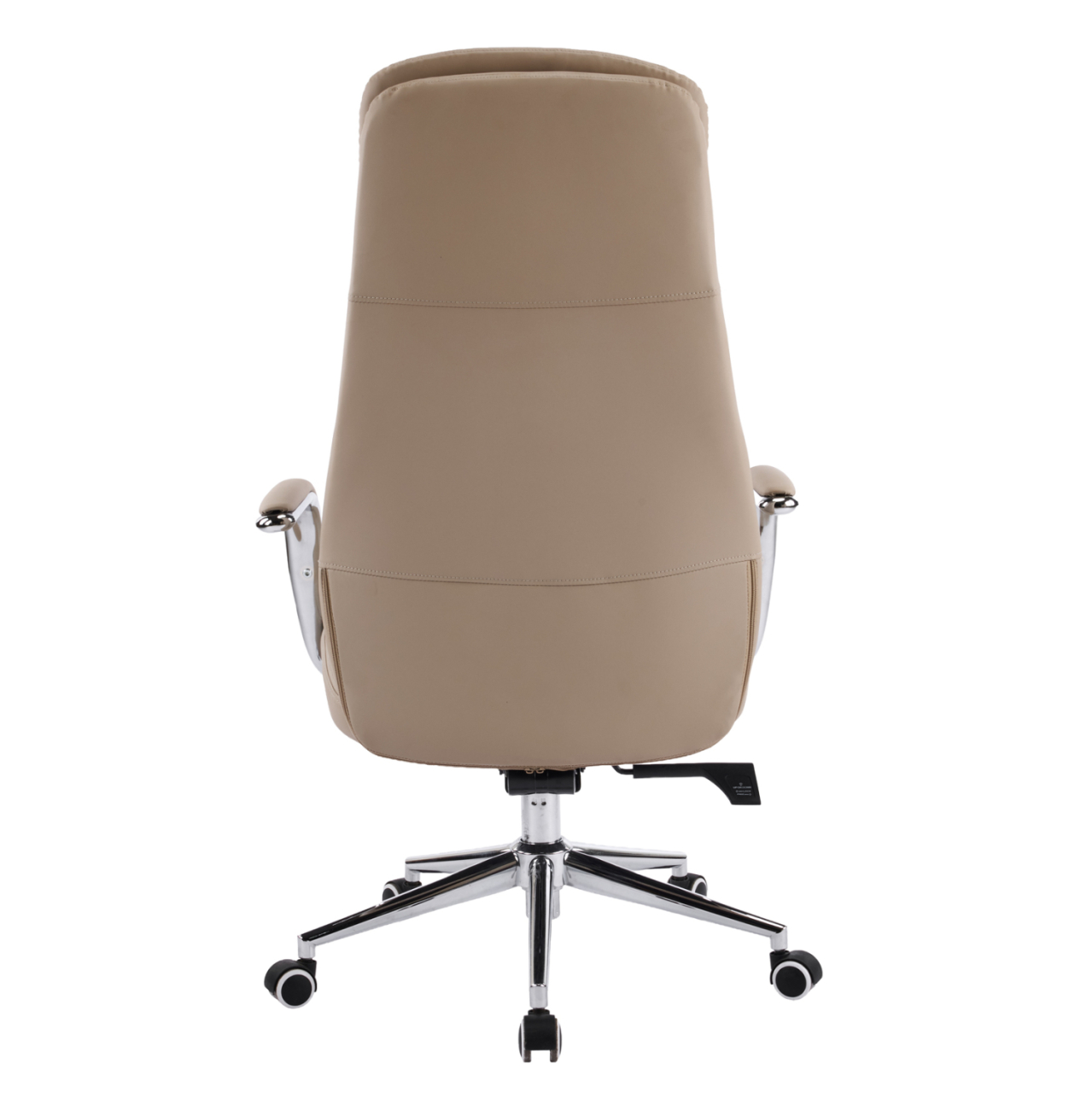 OFFICE CHAIR SONTY HM18354.02 BEIGE PU LEATHER--CHROMED BASE 64x68x125Hcm. [6]