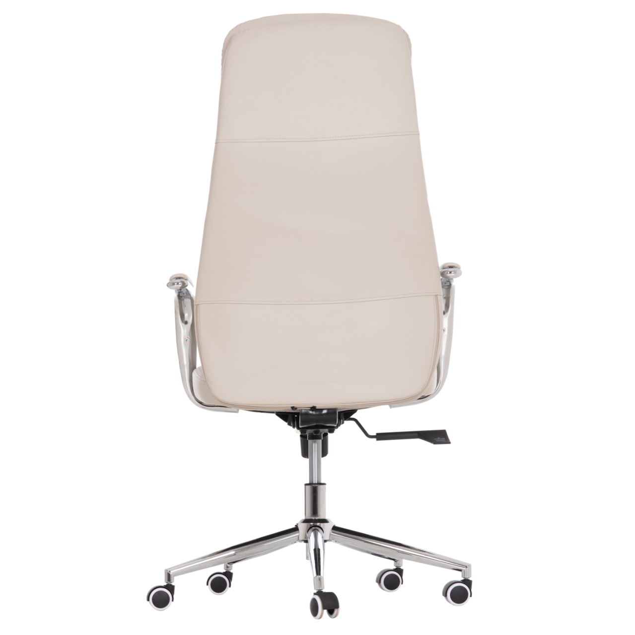 OFFICE CHAIR SONTY HM18354.10 GREY PU LEATHER--CHROMED BASE 64x68x125Hcm. [6]