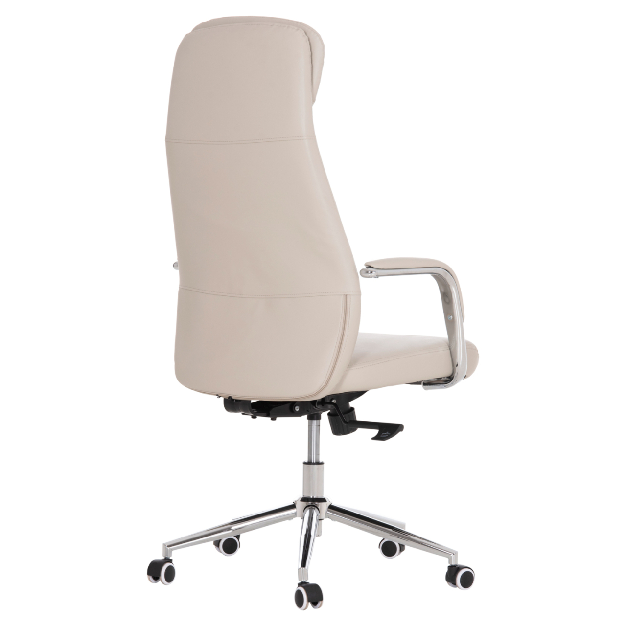 OFFICE CHAIR SONTY HM18354.10 GREY PU LEATHER--CHROMED BASE 64x68x125Hcm. [5]