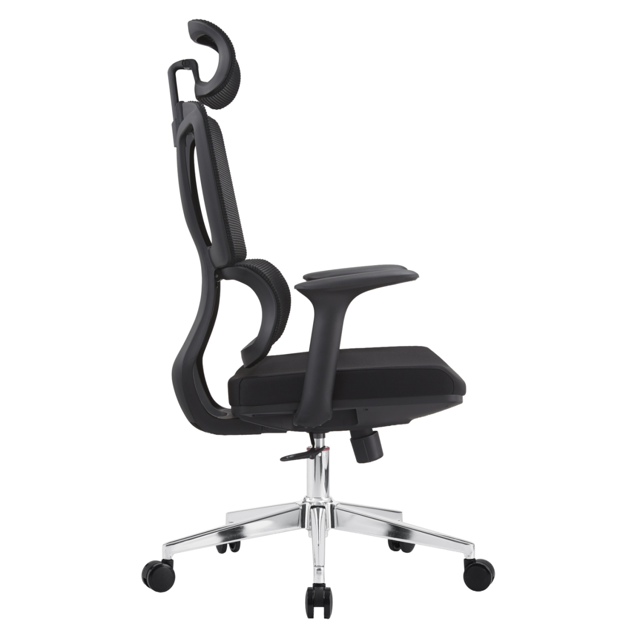 OFFICE CHAIR TASKMASTER HM1216.01 BLACK MESH FABRIC--CHROMED BASE 69x65x125Hcm. [4]