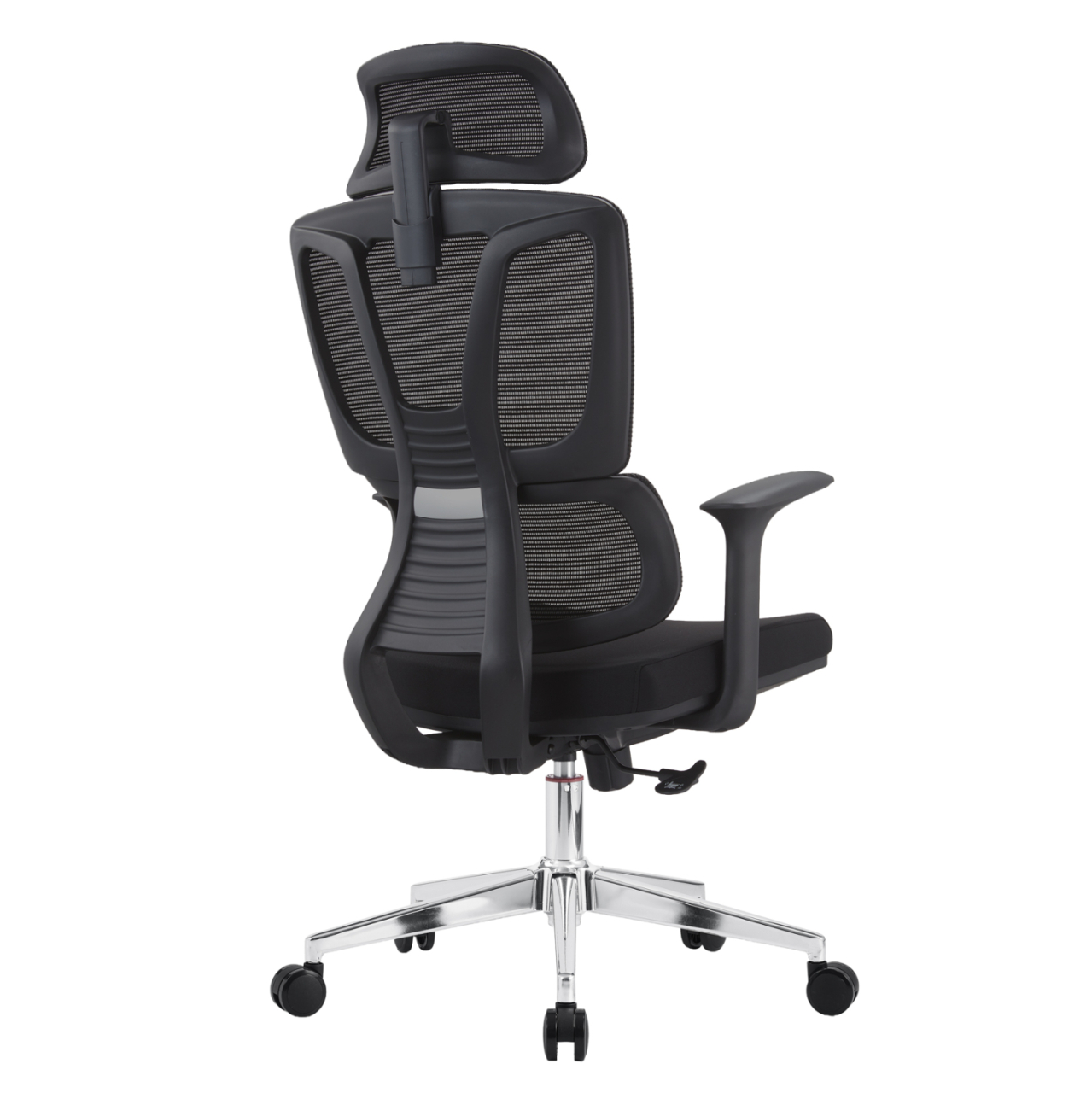 OFFICE CHAIR TASKMASTER HM1216.01 BLACK MESH FABRIC--CHROMED BASE 69x65x125Hcm. [5]