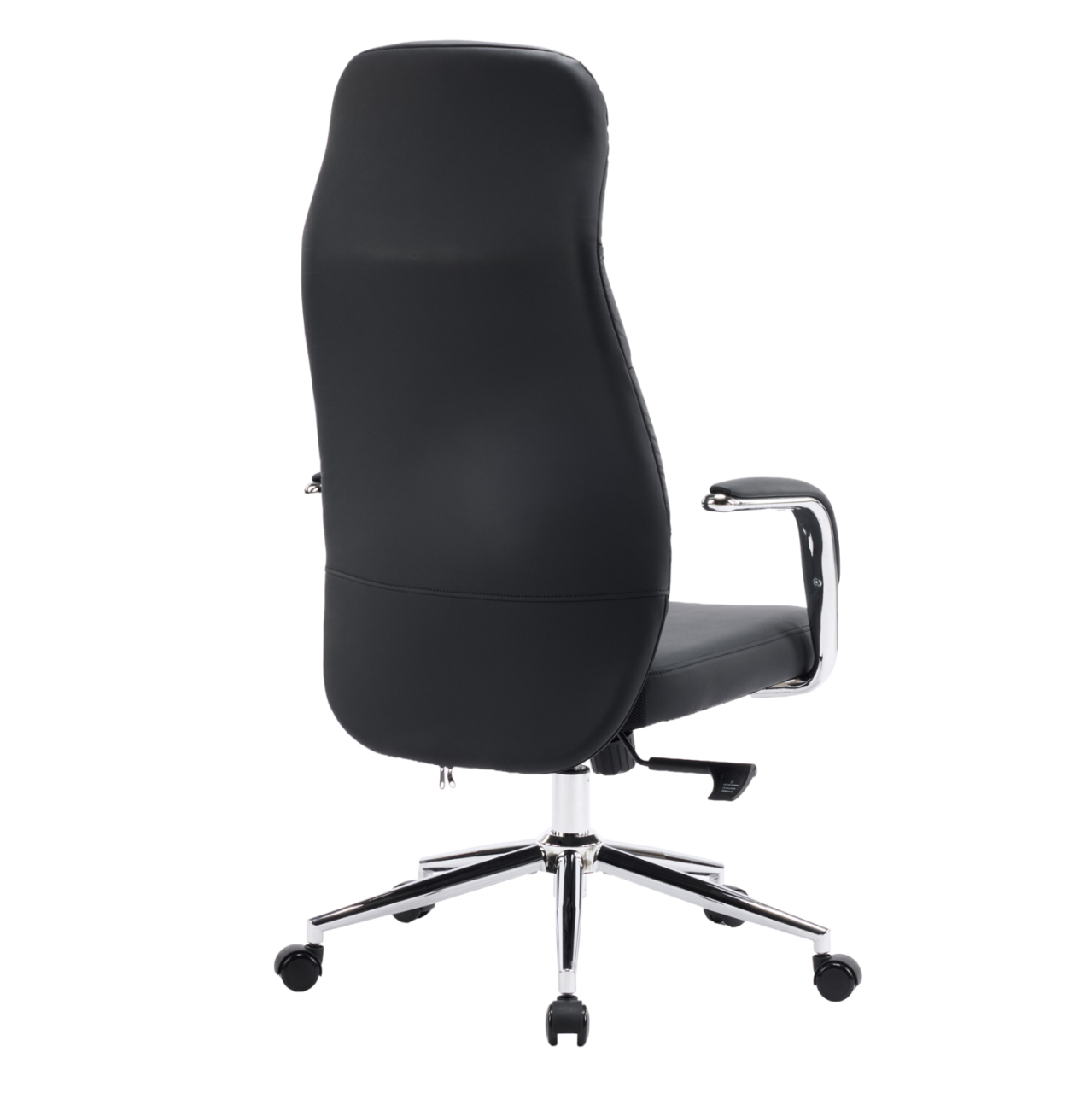 OFFICE CHAIR TEETER HM18355.01 BLACK PU LEATHER--CHROMED BASE 67x66x121Hcm. [5]