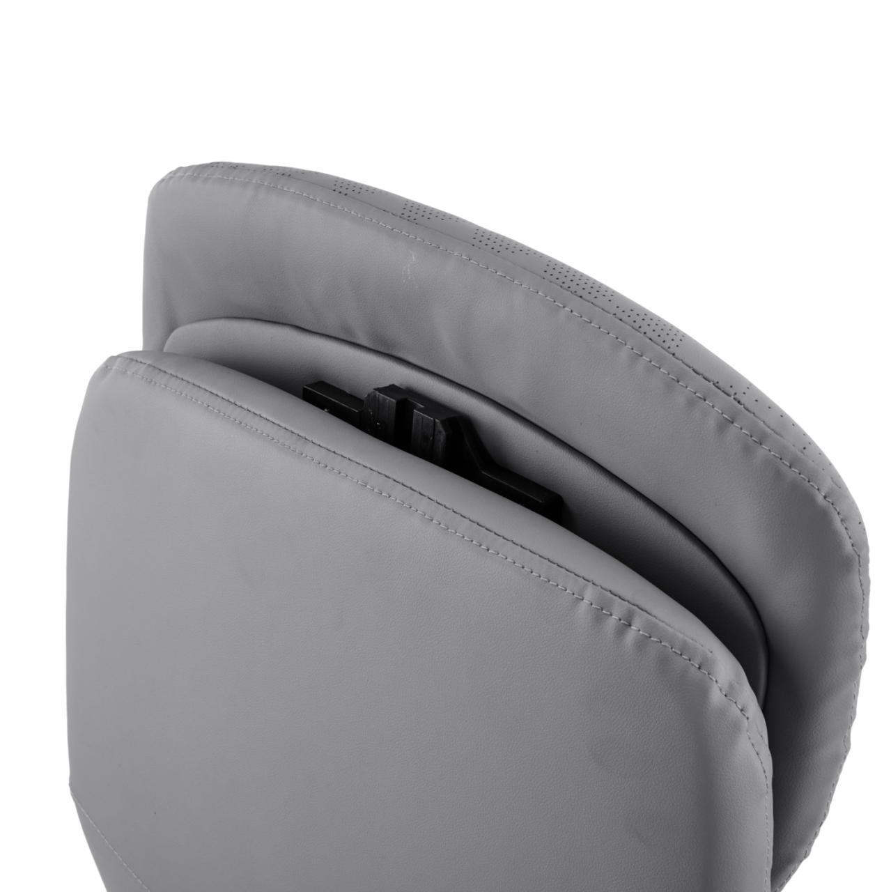 OFFICE CHAIR TEETER HM18355.10 GREY PU LEATHER--CHROMED BASE 67x66x121Hcm. [9]