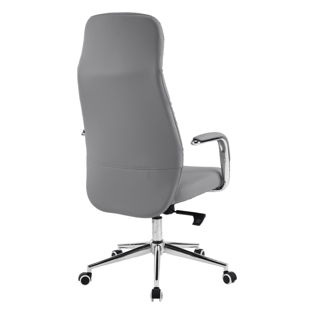 OFFICE CHAIR TEETER HM18355.10 GREY PU LEATHER--CHROMED BASE 67x66x121Hcm. [5]