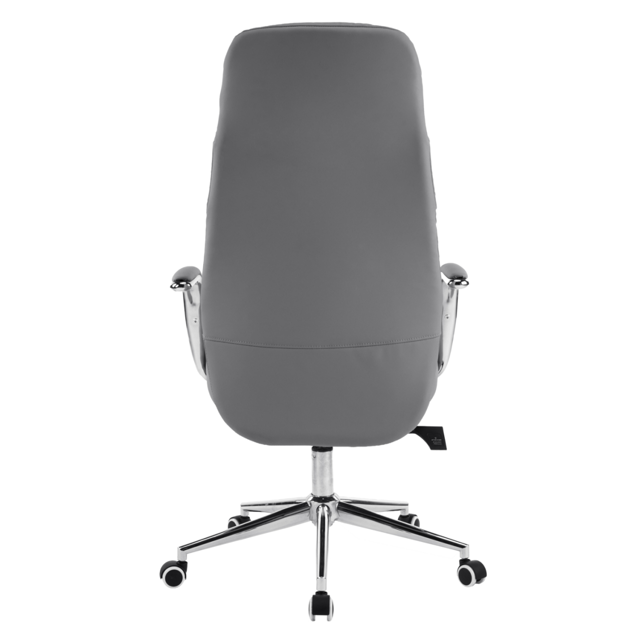 OFFICE CHAIR TEETER HM18355.10 GREY PU LEATHER--CHROMED BASE 67x66x121Hcm. [6]