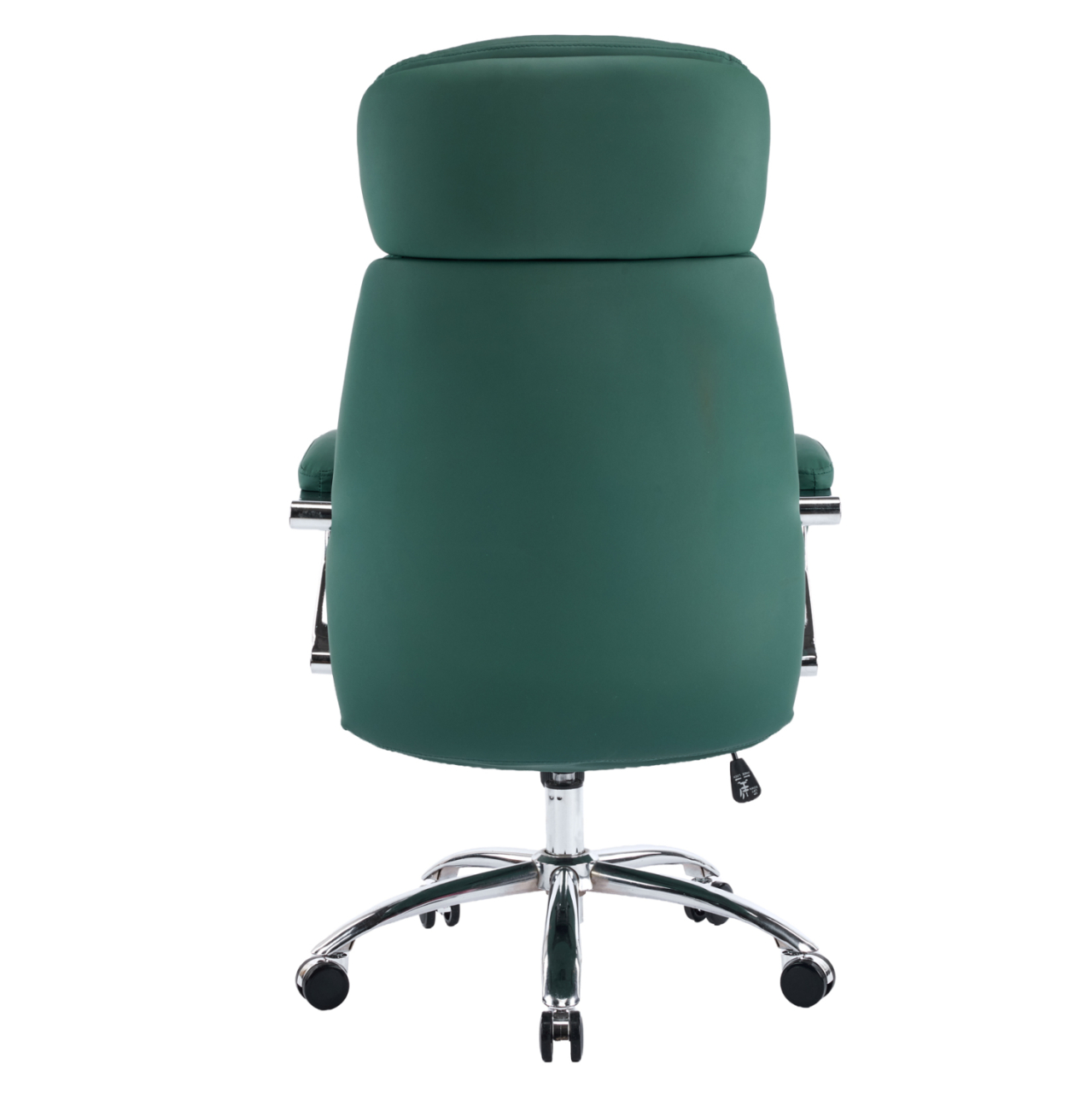 OFFICE CHAIR TOREN HM18357.07 GREEN PU LEATHER--CHROMED BASE 66x74x128Hcm [6]