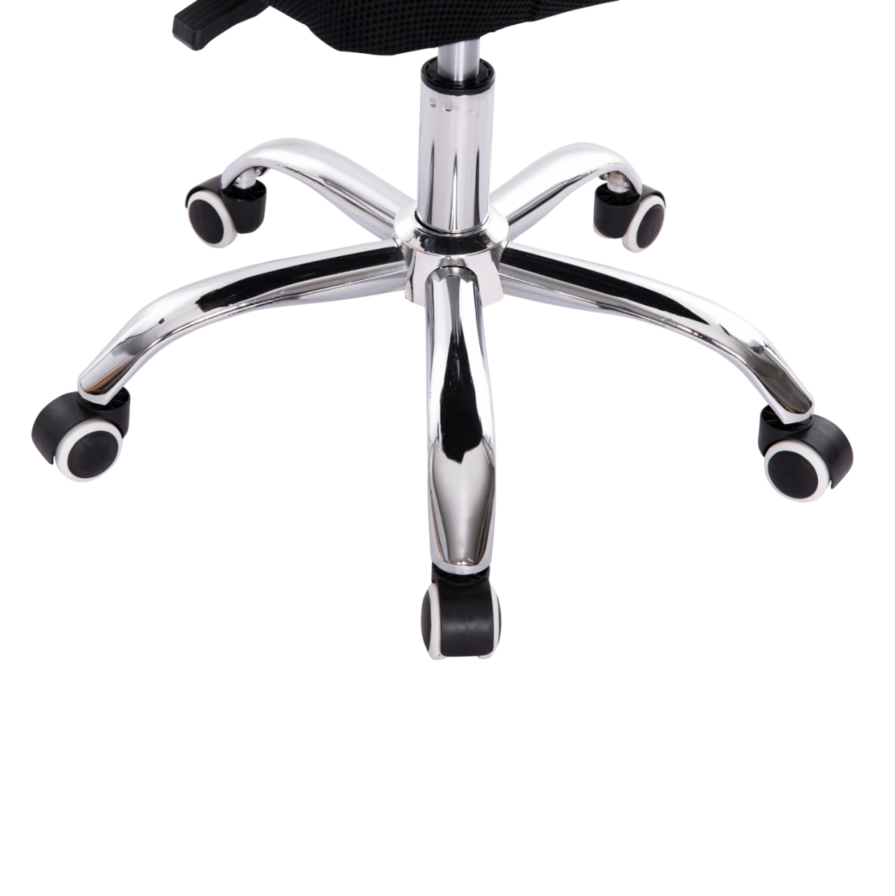 OFFICE CHAIR TRAIL2 HM1193.36 BLUE and BLACK MESH FABRIC-CHROME BASE 61x61x116Hcm. [10]