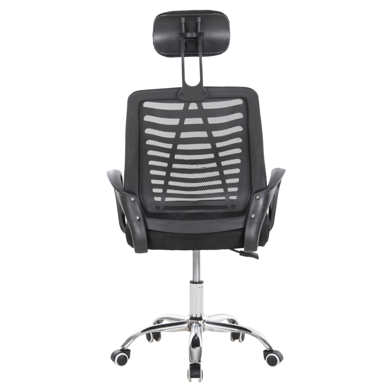 OFFICE CHAIR TRAIL2 HM1193 BLACK MESH-CHROMED METAL LEG 62x59x120Hcm. [6]