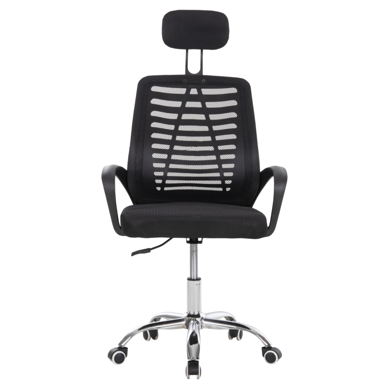 OFFICE CHAIR TRAIL2 HM1193 BLACK MESH-CHROMED METAL LEG 62x59x120Hcm. [3]