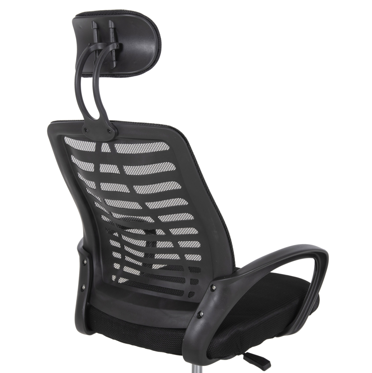 OFFICE CHAIR TRAIL2 HM1193 BLACK MESH-CHROMED METAL LEG 62x59x120Hcm. [9]