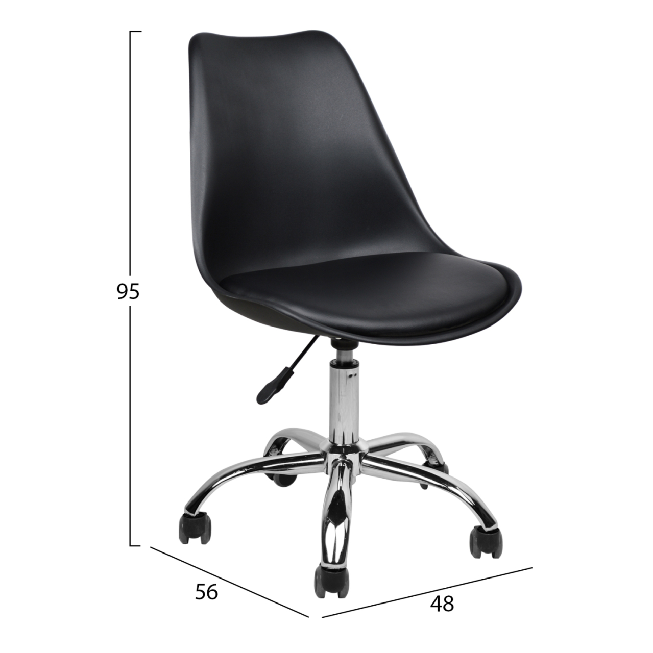 Office chair Vegas HM1052.01 Black 48x56x95 cm [2]