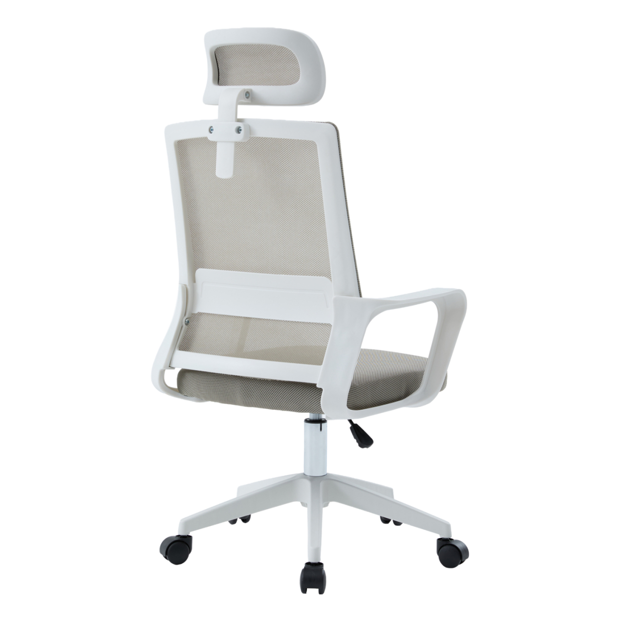 OFFICE CHAIR VELOCITY HM1229.02 WHITE PP--LIGHT GREY MESH FABRIC 60x62x123Hcm. [5]