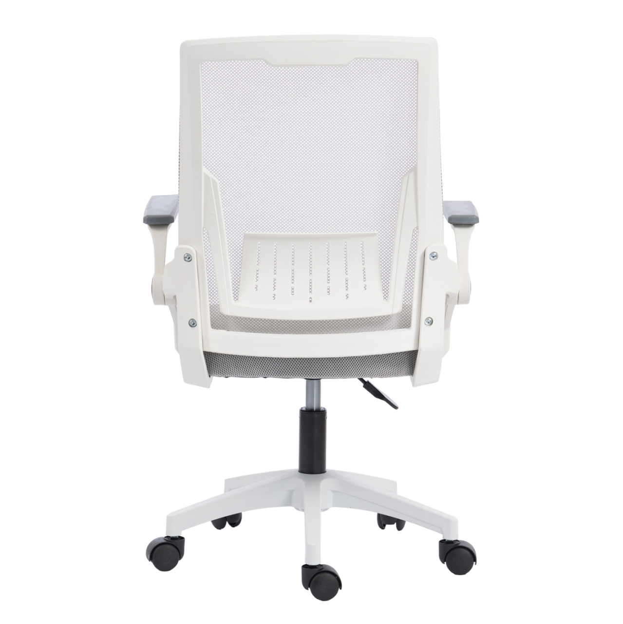 OFFICE CHAIR ZENITH HM1225.02 POLYPROPYLENE IN WHITE--MESH IN LIGHT GREY 60x60x92-100Hcm [6]