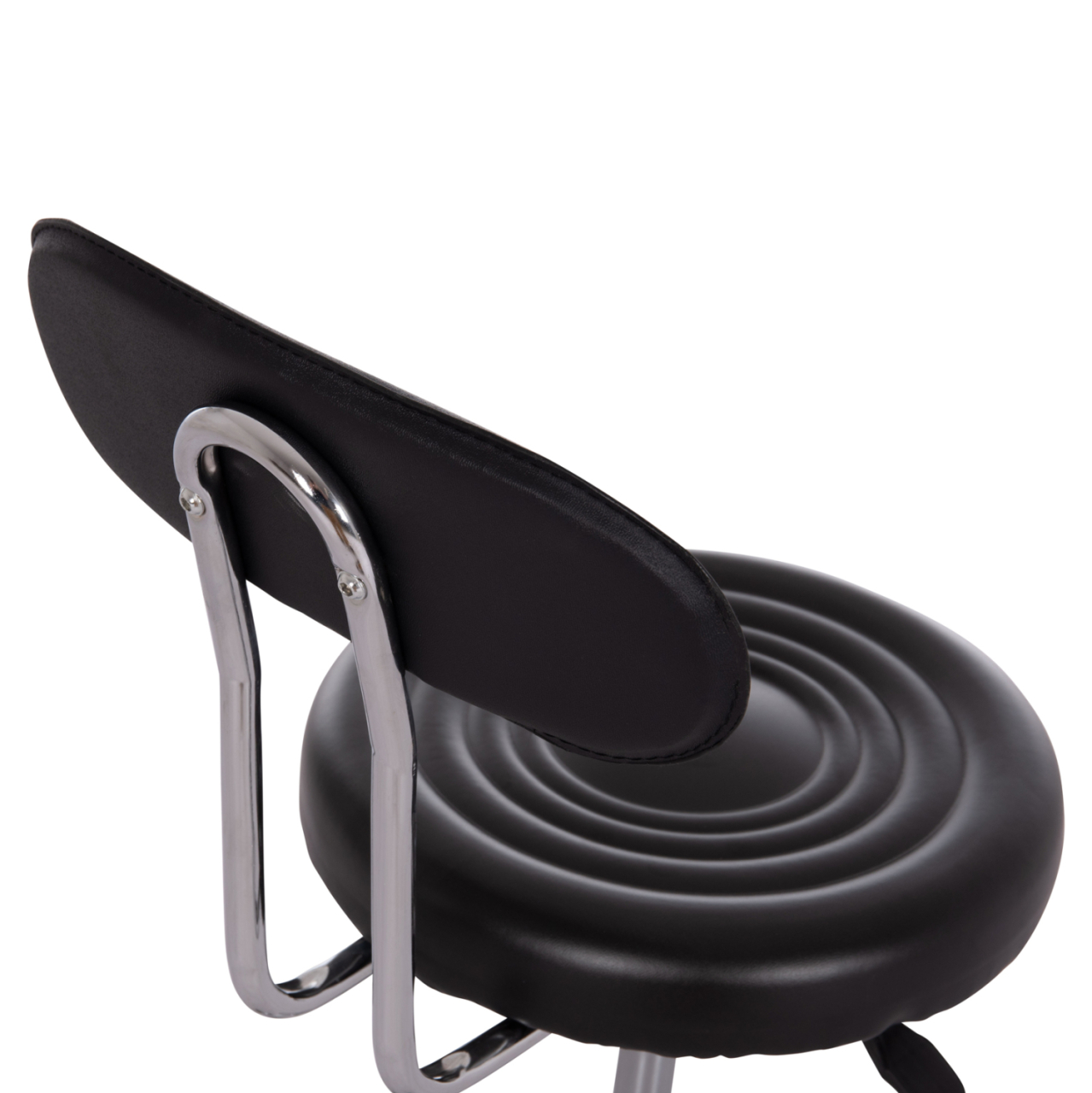 OFFICE DESIGNER'S SWIVEL STOOL IRIS HM211.21 BLACK PU 34x43x86.5Hcm. [9]