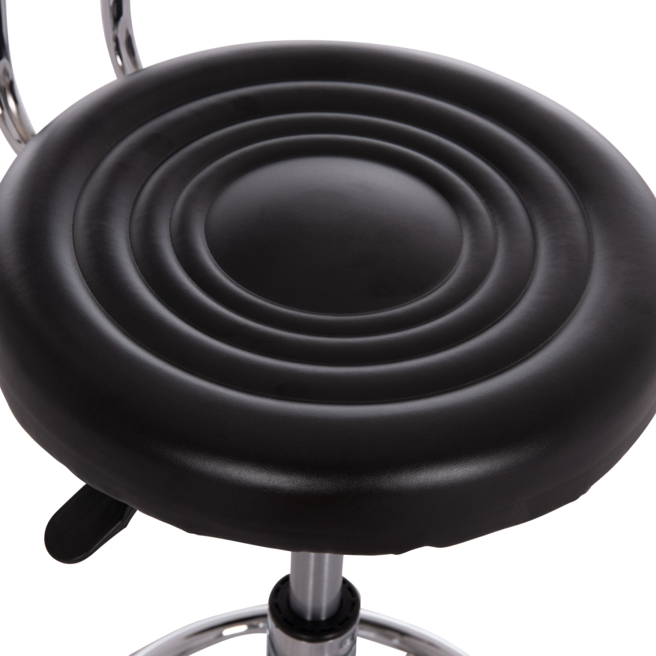 OFFICE DESIGNER'S SWIVEL STOOL IRIS HM211.21 BLACK PU 34x43x86.5Hcm. [8]