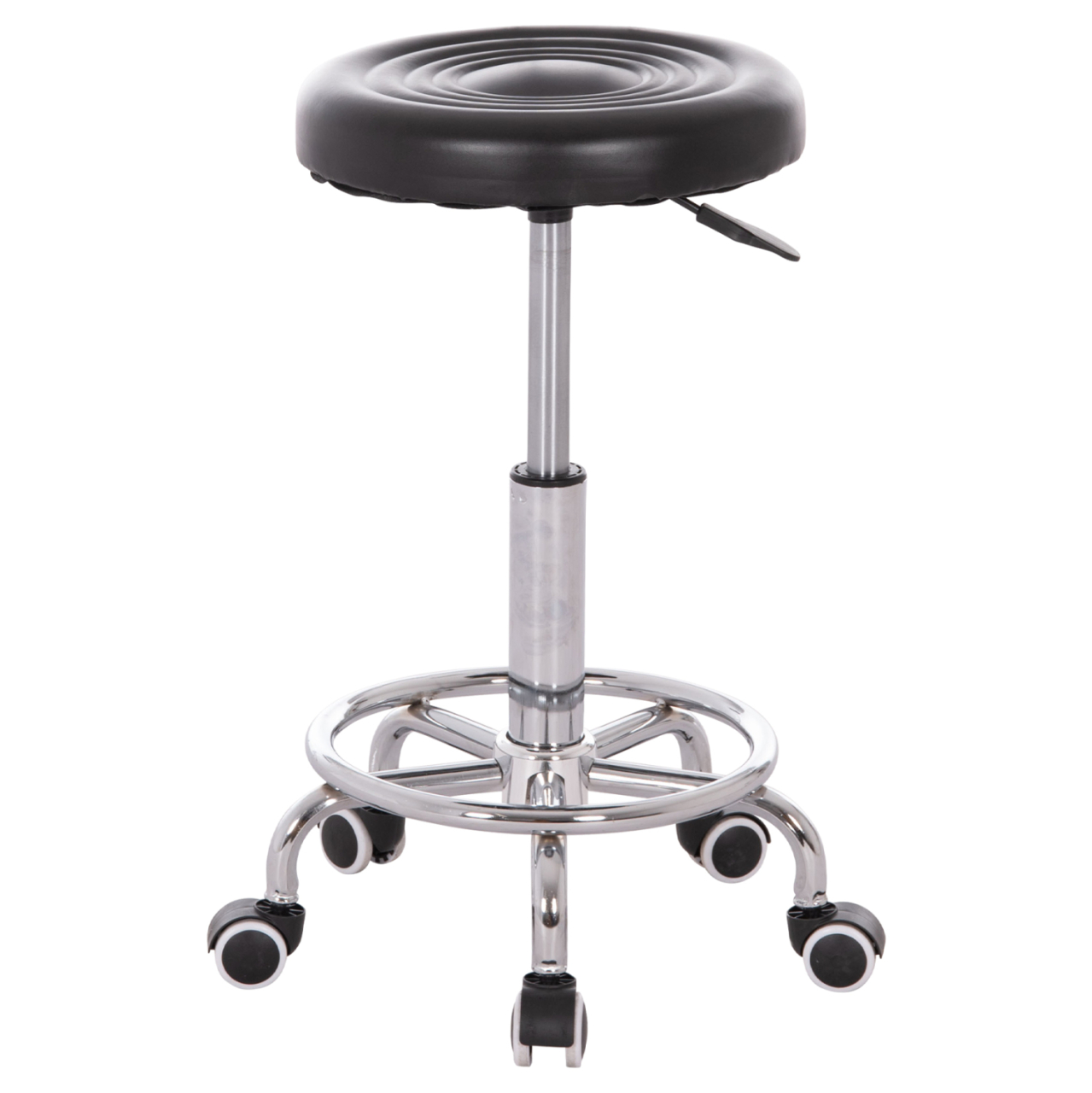 OFFICE DESIGNER'S SWIVEL STOOL IRIS HM212.21 BLACK PU Φ32x45-60Hcm. [6]