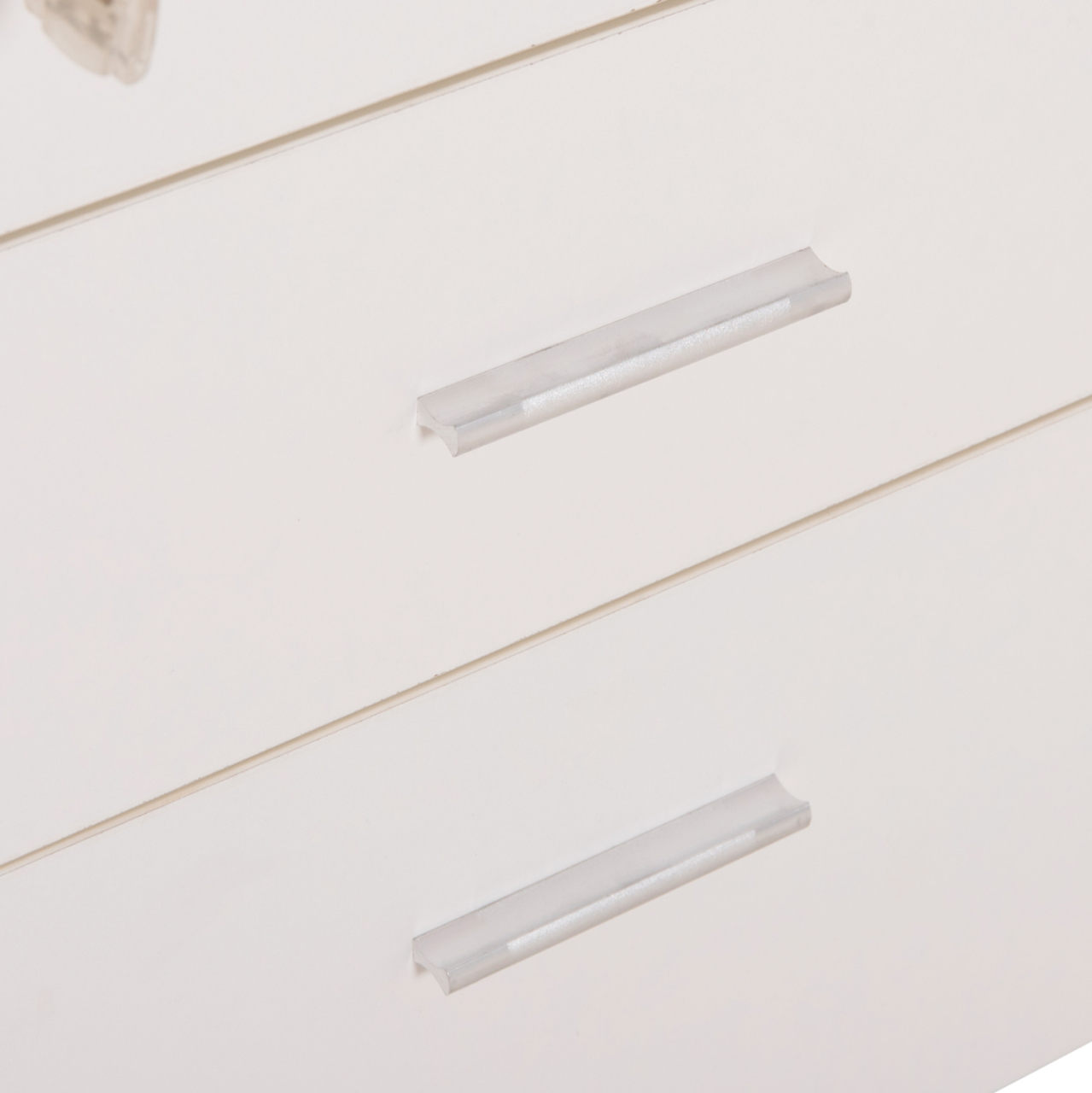 OFFICE DRAWERS WITH KEY LOCK VANCE HM2159 WHITE MELAMINE--WHEELS 39x40x60Hcm. [9]
