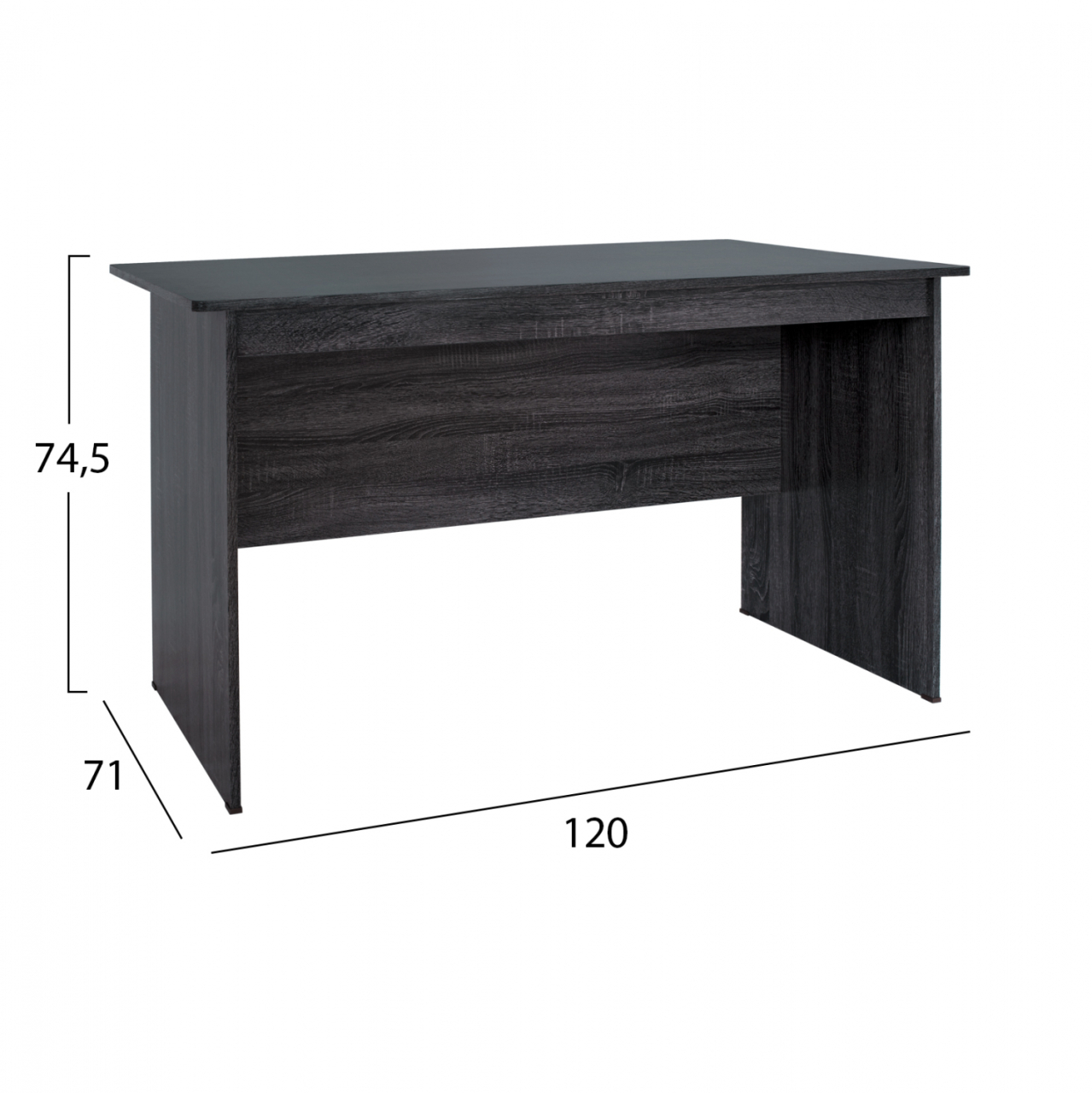Office melamine 120x71x74.5 HM2285.01 grey color [2]