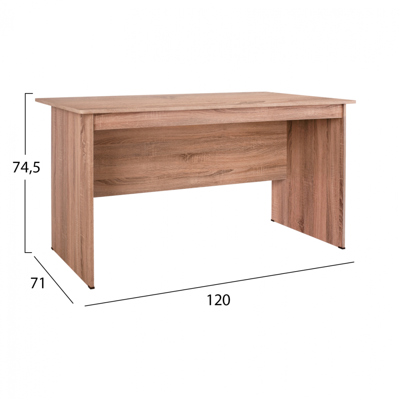 Office melamine 120x71x74.5 HM2285 sonama color [2]