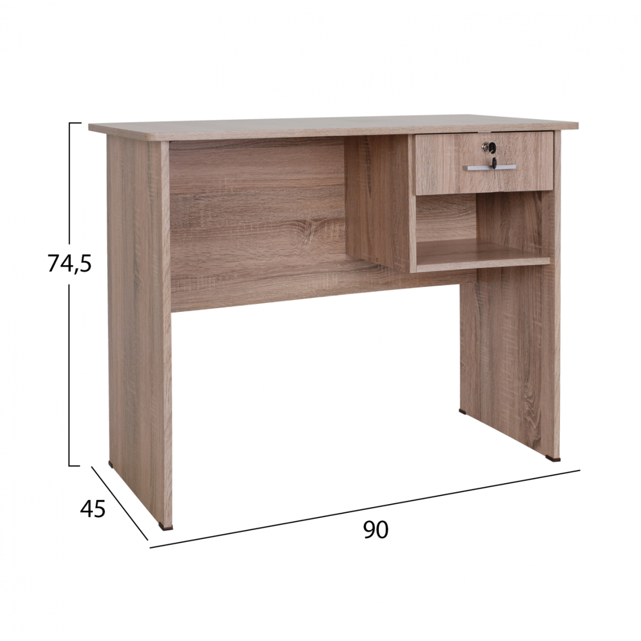 Office melamine with drawer HM2283.02 in sonama color 90x45x74.5 [2]