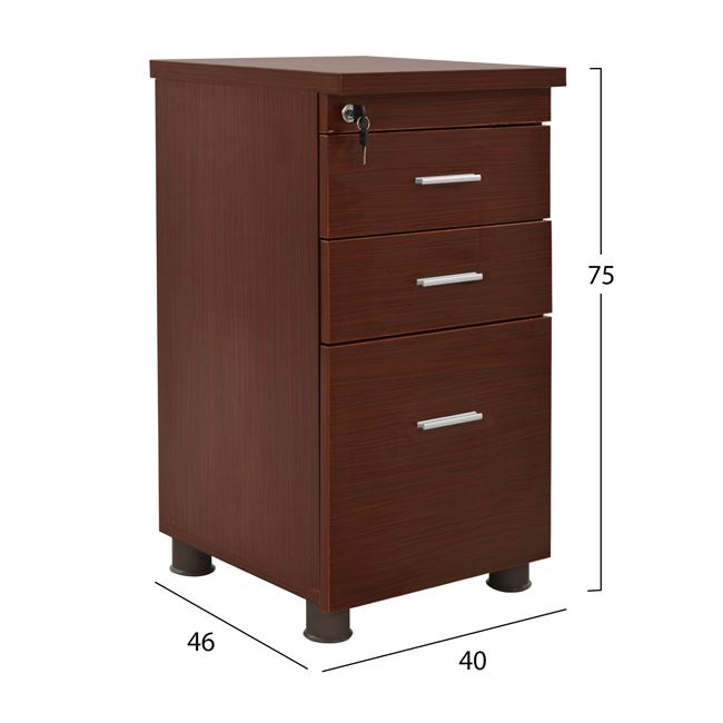 Office professional drawer in wenge color HM2049.12 40x52x60 cm. [2]