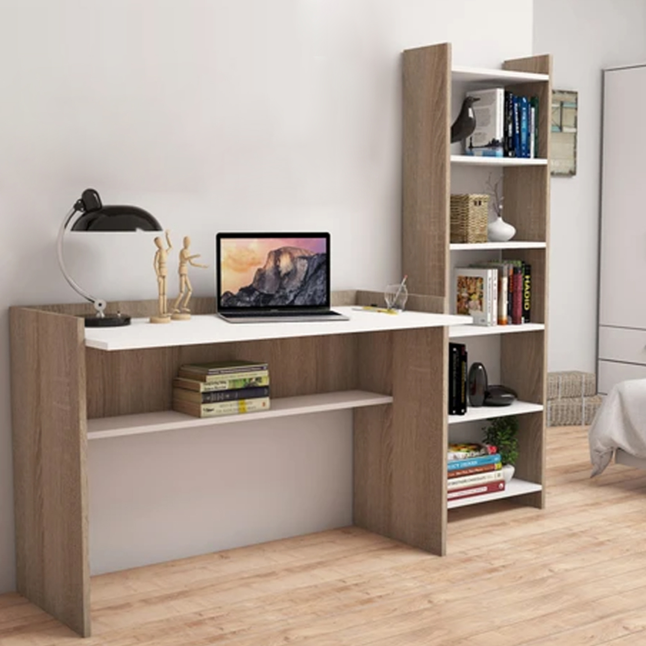 OFFICE SET 2PCS HM11774.12 MELAMINE IN SONOMA-WHITE [2]