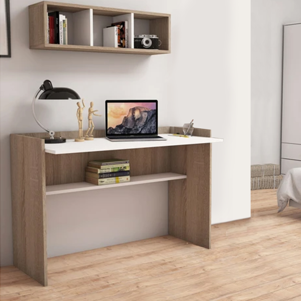 OFFICE SET 2PCS HM11775.12 MELAMINE IN SONOMA-WHITE [2]