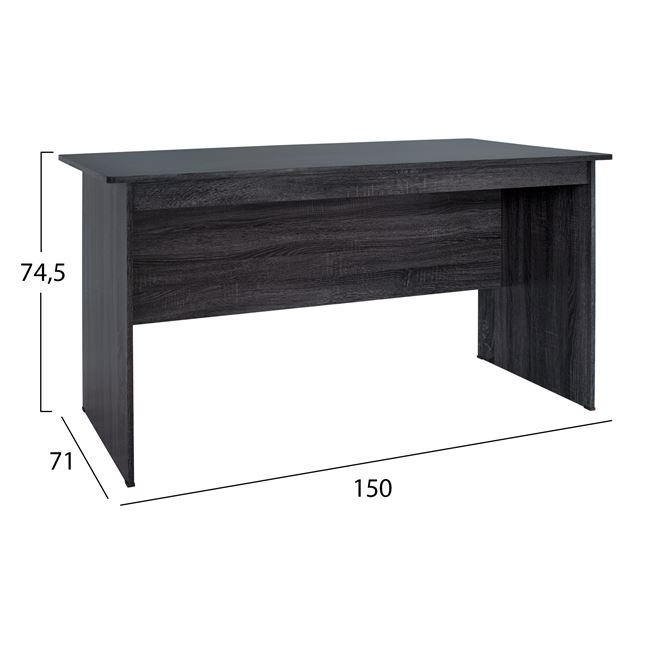 Office set 2pieces Office and Cabinet Grey color HM10337.01 [2]