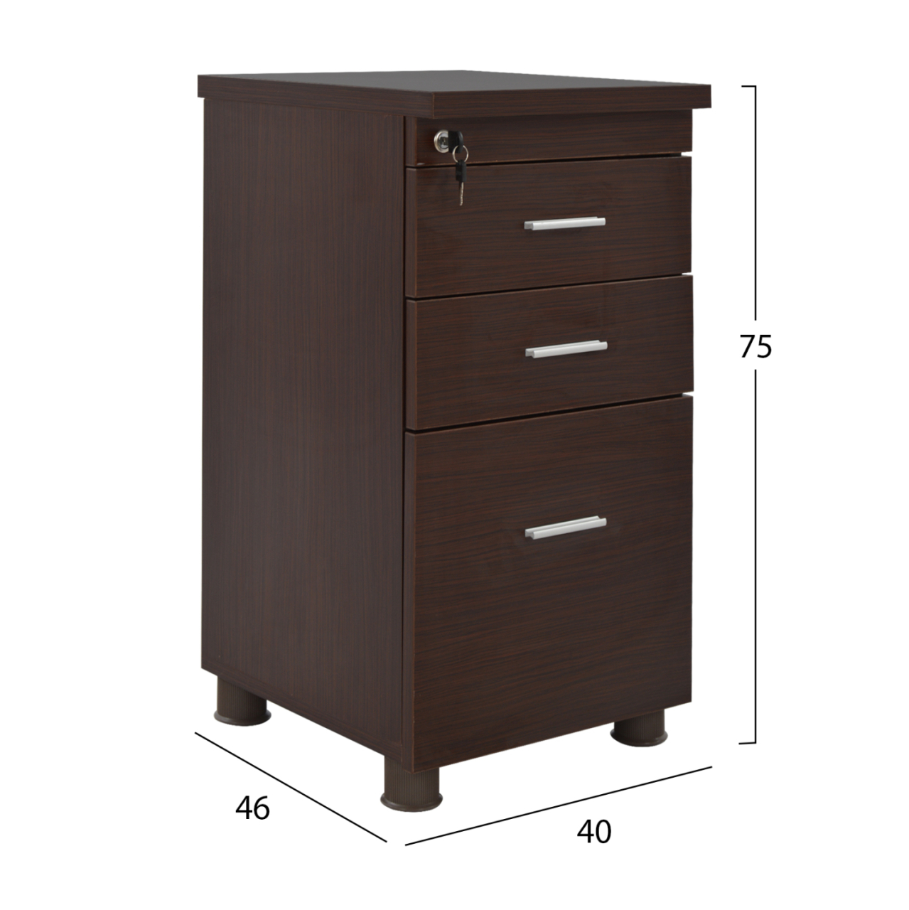 Office set 3 pieces in wenge color HM10203.02L [4]