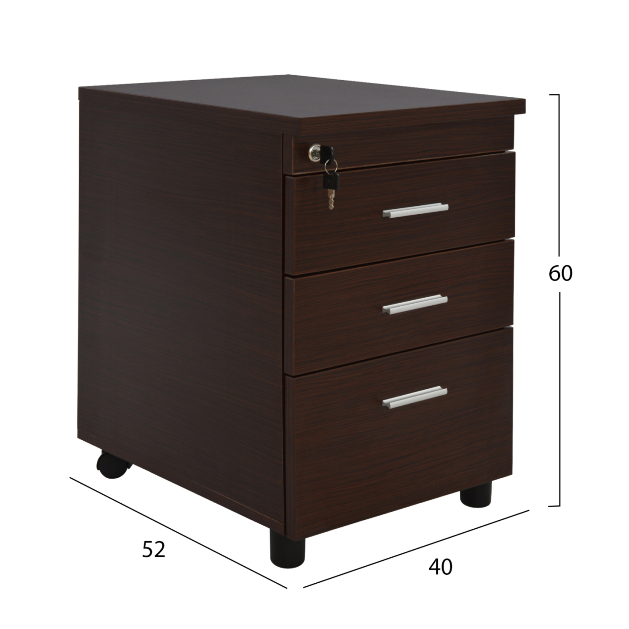 Office set 3 pieces in wenge color HM10204.02L [4]
