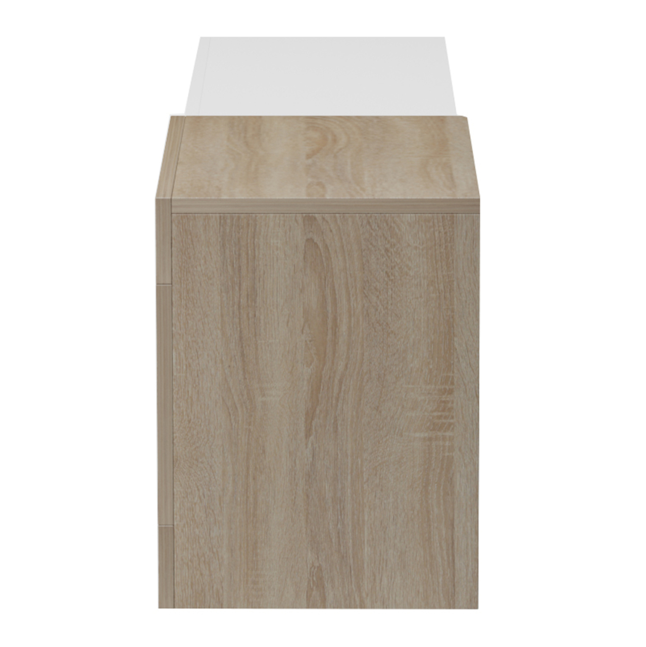 ON-WALL TV FURNITURE ESSENZA HM18372.11 MELAMINE SONAMA/WHITE 150x29.6x38.6Hcm. [5]