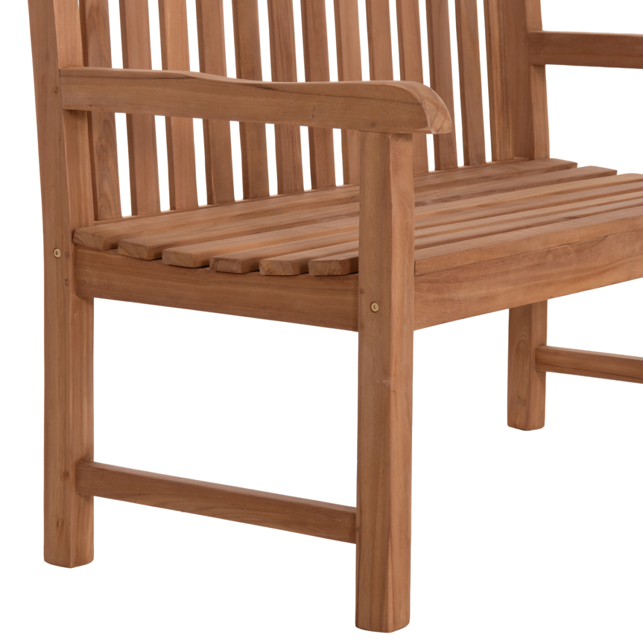 OUTDOOR 2-SEATER BENCH ELENA HM6651 TEAK WOOD--NATURAL COLOR 120x60x95Hcm. [10]