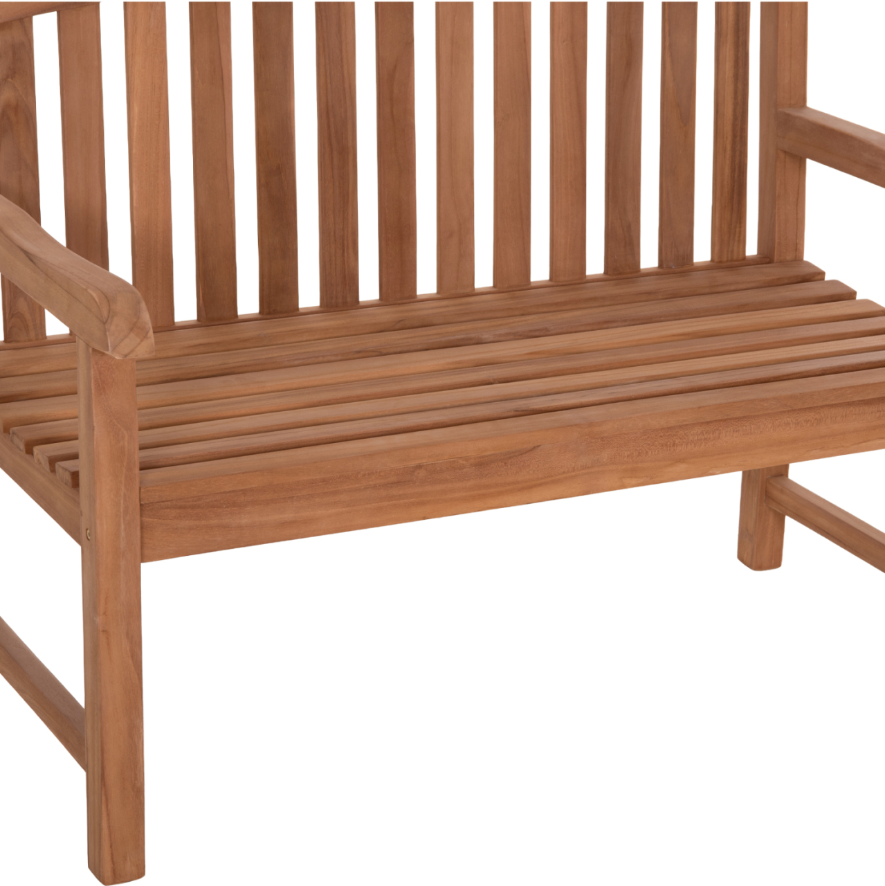 OUTDOOR 2-SEATER BENCH ELENA HM6651 TEAK WOOD--NATURAL COLOR 120x60x95Hcm. [8]