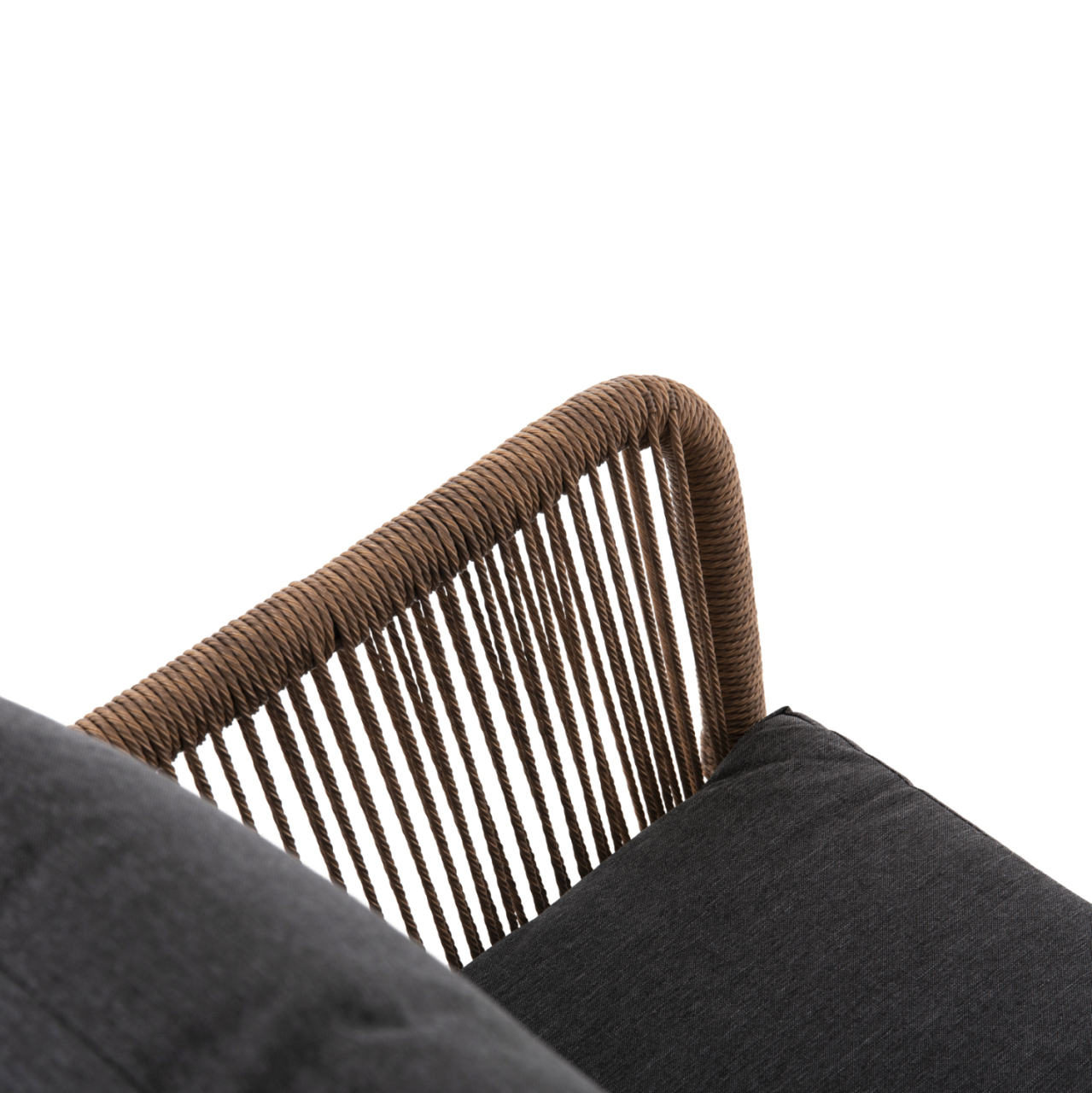 OUTDOOR 2-SEATER SOFA BAFFIN HM6054.03 ALUMINUM ANTHRACITE-PE RATTAN BEIGE-ANTHRACITE CUSHIONS [8]