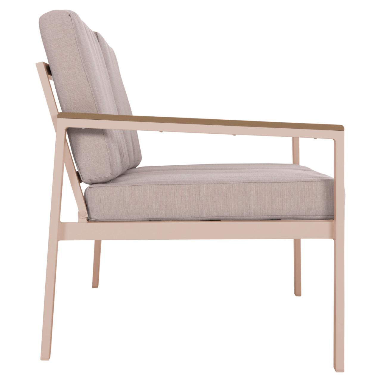 OUTDOOR 2-SEATER SOFA SAFIN HM6279.04 ALUMINUM and CUSHIONS IN CAPPUCCINO 140x70x77Hcm. [4]